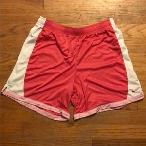 Pink nike shorts